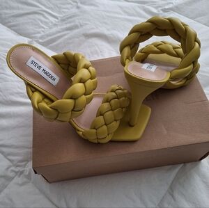 Steve Madden Women's Braided Heels - Olive